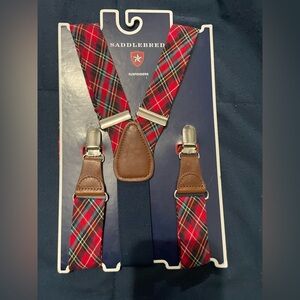 NWT Saddlebred Tartan Plaid Suspenders